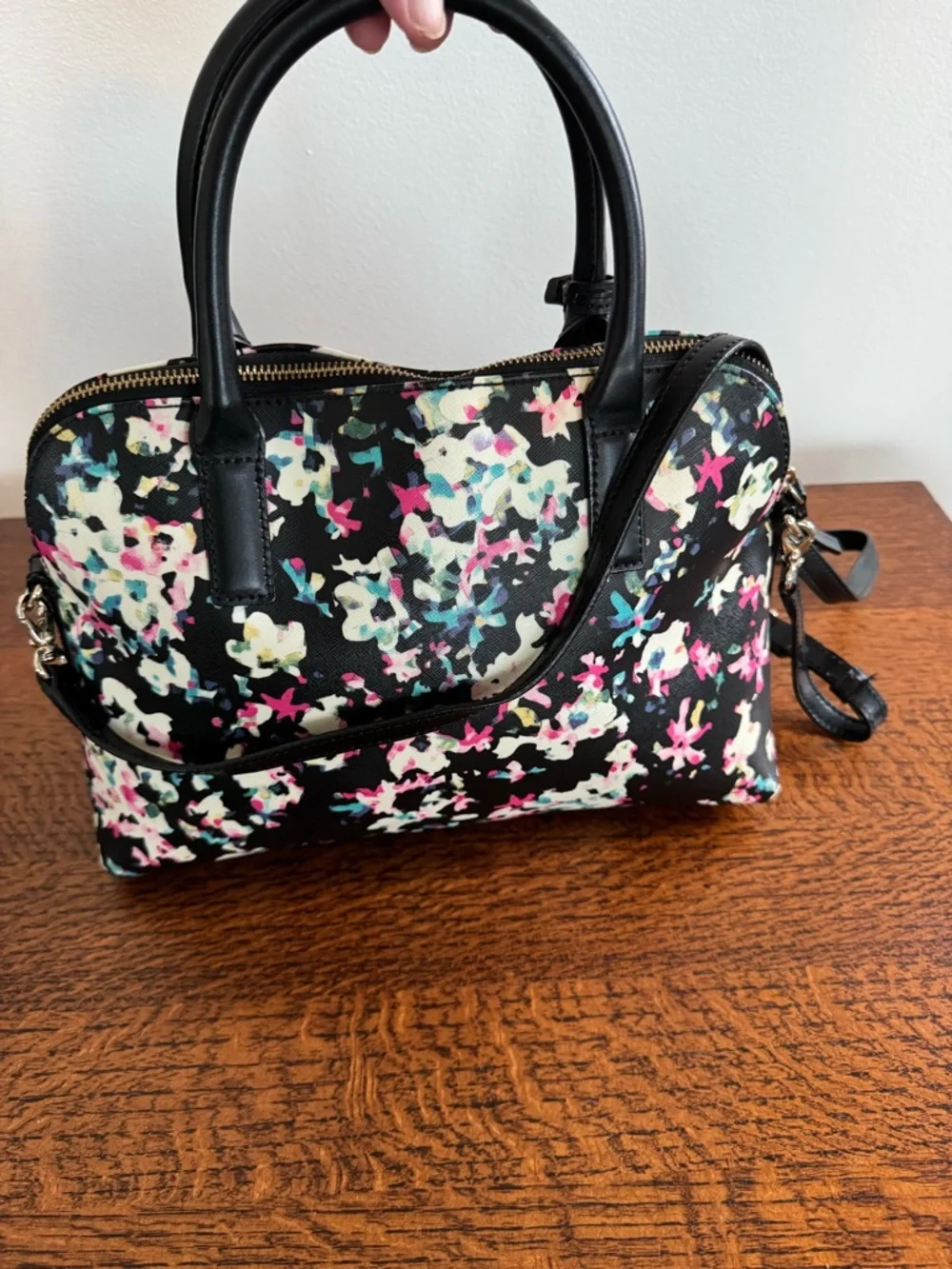 Kate Spade Brightwater Drive Small Rachelle Floral Satchel/Crossbody - EUC